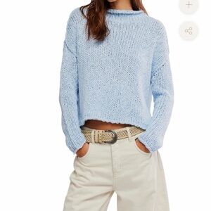FREE PEOPLE OPAL SWEATER - CASHMERE BLUE